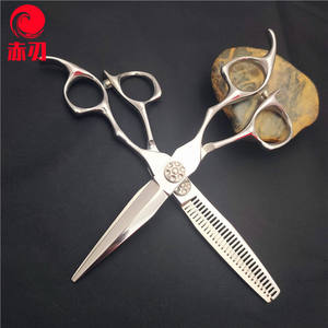 Tijeras de Entresacar Red Blade de 6.0 Pulgadas, 30 Dientes, Acero Inoxidable, para Mano Derecha, Herramientas Profesionales de Barbería - Product Image 3