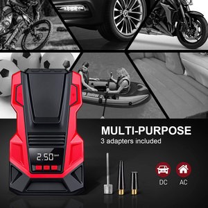 Compresor de aire portátil para coche, inflador Digital de neumáticos, bomba de aire de 12 voltios de CC, 150 PSI, para bicicletas y motocicletas - Product Image 3