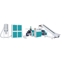 Granulateur de recyclage de plastique PE PP à alimentation automatique à haute vitesse SJ-150 avec soufflage d'air froid