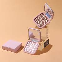 Palette Illuminatrice Végétalienne Poudre Pressée Effet Diamant, Maquillage Longue Tenue Peau, Bronzer et Enlumineur Haute Pigmentation Marque Blanche