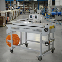 Presse à chaud haute pression à deux plaques chauffantes Haute efficacité pour l'impression de lanière/ruban Collection de lanière sur support mobile