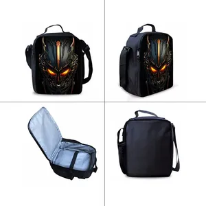 Sacs à dos en polyester imperméable à l'eau avec impression de robots mécaniques, ensemble de trois pièces pour garçons et filles, sacs d'école à dessin animé 2D - Product Image 4