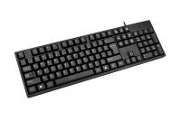 Clavier USB filaire professionnel OEM, format standard, disposition allemande, design ergonomique, USB 3.0, multimédia, 104 touches pour PC