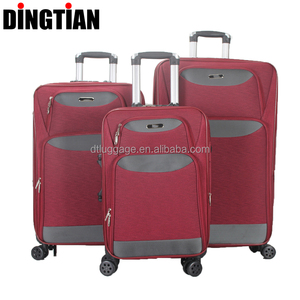 Bán buôn tùy chỉnh du lịch đôi xử lý trường hợp mềm 20/24/28 Nylon Vali skd vải bộ hành lý - Product Image 4