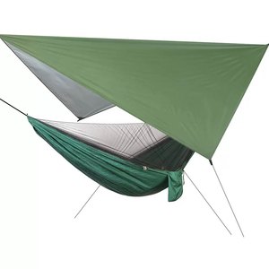 Hamaca Columpio para Exteriores con <span class=keywords><strong>Mosquitera</strong></span>, Ultraligera, de Nailon, para Camping, con Toldo y Protección contra <span class=keywords><strong>la</strong></span> Lluvia - Product Image 2