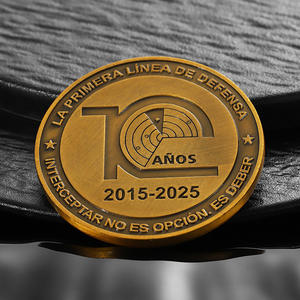 Moneda Conmemorativa <span class=keywords><strong>Antigua</strong></span> de Metal, Personalizable con Grabado, Monedas en Blanco para Estampado, Monedas Antiguas con Baño de Oro 3D, Muestra Gratuita - Product Image 3