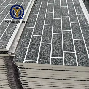 Revêtement mural en métal ignifuge écologique / <span class=keywords><strong>Panneau</strong></span> mural extérieur en PU / <span class=keywords><strong>Panneau</strong></span> de bardage extérieur décoratif en métal de 16 <span class=keywords><strong>mm</strong></span> <span class=keywords><strong>20</strong></span> <span class=keywords><strong>mm</strong></span> pour maison - Product Image 1