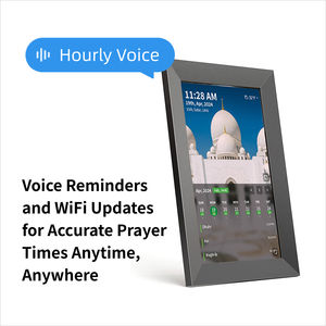 Calendário Islâmico Digital Hijri SyncGo de 10 polegadas, Relógio de Azan, com Wi-Fi, Tela Sensível ao Toque Dinâmica, Horários de Oração Mundiais - Product Image 3