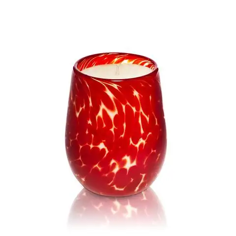 Vasetti di candela portacandele in vetro a forma di uovo speciali all'ingrosso con marmorizzazione