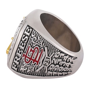 Anillo de Campeonato de Béisbol MLB Lewis Cardinals 2011 Transfronterizo, Anillo de Hombre de Aleación con Diamantes, Joyería de Moda Plateada con Caja de Regalo - Product Image 2