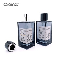 Échantillon gratuit personnalisé 30ml 50ml 100ml Flacons de parfum en verre de luxe turquoise en forme de goutte d'eau |   Verre PCR recyclé à 30 % (EU Ce