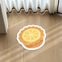 Tapis tufté découpé sur mesure, tapis en acrylique, tapis de forme moderne, décoration intérieure, tapis en forme de hamburger