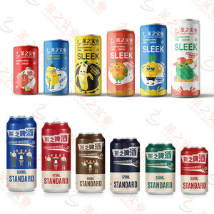 Lattina in Alluminio da 330ml e 500ml del Produttore con Logo Personalizzato per Imballaggio in Metallo di Birra, Bevande, Tè, Soda, Vino, Succo - Product Image 4