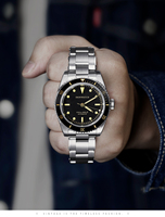 Montre de plongée pour hommes, Logo personnalisé, acier inoxydable 316l Super lumineux C3 120 clic lunette en céramique NH35 Movt montre de plongée