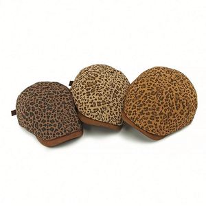 2025 New Arrival Spring Autumn Leopard Print Beret <b>Hat</b> Artistic Retro Casual Travel Newsboy <b>Hat</b> - Product Image 2