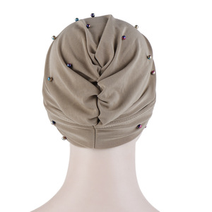 <span class=keywords><strong>Turbante</strong></span> Islámico con Cuentas, Hiyab Musulmán, Otros Sombreros, <span class=keywords><strong>Turbante</strong></span> Indio <span class=keywords><strong>de</strong></span> 3 Pliegues, <span class=keywords><strong>Turbante</strong></span> para Mujer Musulmana - Product Image 6