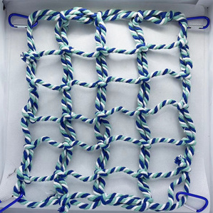 เชือกตาข่ายสำหรับปีนนกเปลพร้อมตะขอ4อันสำหรับนกแก้วสัตว์เลี้ยงขนาดเล็กกิจกรรมในกรงและของเล่นสำหรับปีนเขา - Product Image 6