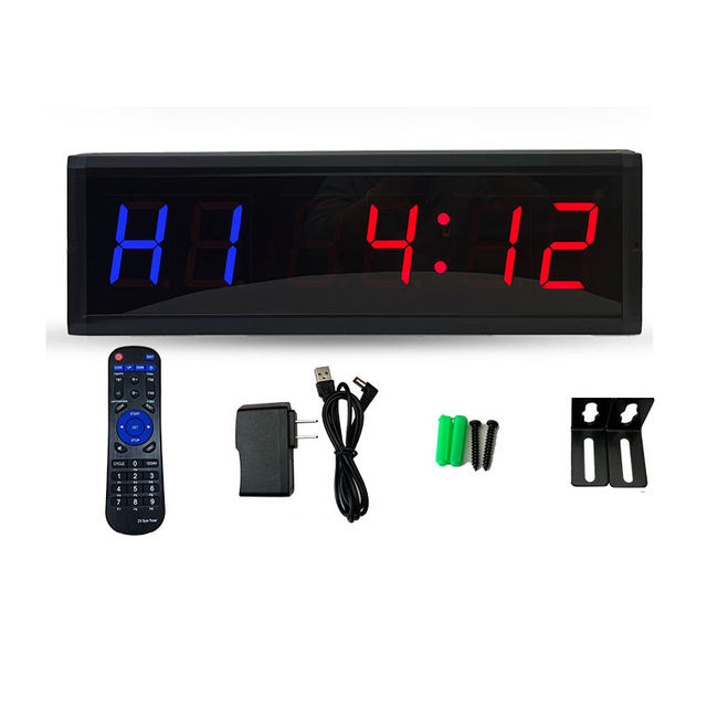 LED Large Screen Timer Clock Digital Stopwatch Meeting Room Wall Clock Digital Timing Clock Digital Countdown Timer