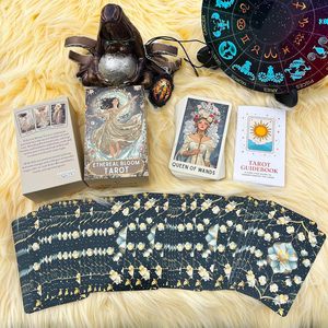 Cartes de tarot modernes, jeu de divination oraculaire, cartes de tarot florales uniques, tarot de sorcière moderne <span class=keywords><strong>pour</strong></span> les débutants et les lecteurs expérimentés - Product Image 3