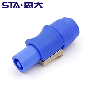 Connettori Powercon in plastica blu LED spina dello schermo 3 poli chiudibile a chiave cavo aviazione NAC3FCA NAC3FCB SAC3FCA SAC3FCB - Product Image 3