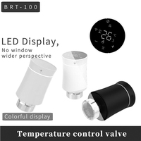 Termostato programable Beca BRT-100 TRV ZigBee para radiador, controlador de temperatura para calefacción de agua, material ABS, 220V