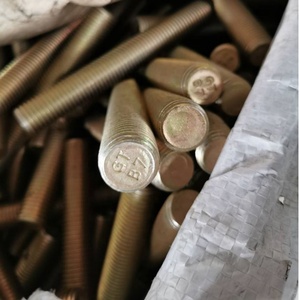 Tige filetée intégrale haute résistance DIN 976-1 DIN 975 ASME B 18.31.2 B7 L7 B5 10.8 12.8 M4-M100, zinguée noire, avec écrous hexagonaux 2H - Product Image 5