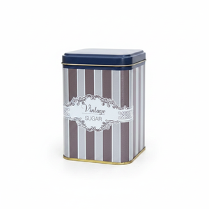 1L Square <b>Metal</b> Tin <b>Box</b> Slip Lid 90x90x125mm Elegance Design Recyclable for Biscuit Storage Food Packing Custom Logo Printing - Product Image 2