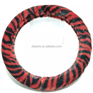 Housse de volant de voiture d'hiver en fourrure imitation poils de <span class=keywords><strong>lapin</strong></span> Soft Plush Gear Handbrake Case Car Interior Accessories - Product Image 2