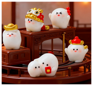 उच्च गुणवत्ता वाले थोक चीनी राशि 3 डी पशु मूर्तियों खिलौने चीन <span class=keywords><strong>2026</strong></span> नए साल घर की सजावट सुंदर गहने प्रचार उपहार - Product Image 4