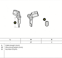 Sensor ABS Berkualitas Tinggi Depan Belakang Sensor Kecepatan Roda ABS 4E0927803A untuk Audi