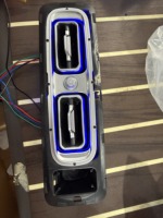 Diffuseur d'air de climatisation pour l'intérieur de voiture avec éclairage d'ambiance RGB à changement de couleur, kit de luxe universel pour van et minibus, qualité OEM usine