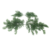 Branche de cyprès artificielle en plastique 18,11 po – Branche de cèdre durable et très réaliste pour Thanksgiving, Pâques, mariage, cheminée, table, mur