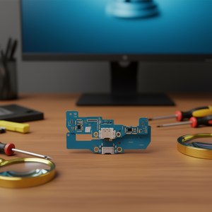 Placa de carga tipo C para Samsung Galaxy Tab A 10,5, pieza de repuesto con conector USB T590, nueva placa pequeña - Product Image 3