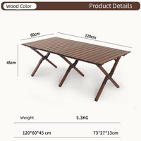 Ensemble table et chaises pliantes en alliage d'aluminium Mesa Plegable