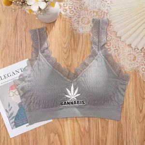 สปอร์ตบราลูกไม้ด้านหลังสวยสำหรับผู้หญิงบราแต่งลูกไม้สไตล์ใหม่ชุดชั้นในกีฬาสำหรับเด็กผู้หญิงบราเล่นโยคะ - Product Image 4