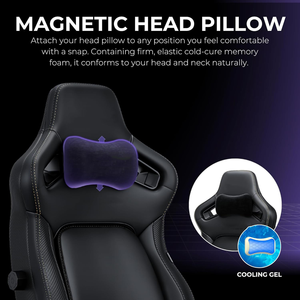 Fauteuil <span class=keywords><strong>gamer</strong></span> Kaiser PRO XL de grande taille, avec accoudoirs 5D haut de gamme, <span class=keywords><strong>grand</strong></span> siège, élégant, avec coussin de tête magnétique. - Product Image 2
