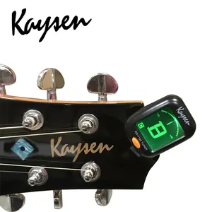 KAYSEN Peças de guitarra Clip on sintonizador digital cromático para guitarra, violino, ukulele, baixo