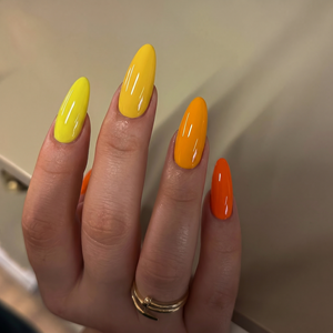 Kit de Esmalte de Uñas en Gel Vibrante Color Dorado Sol, Brillo Opaco, Amarillo <span class=keywords><strong>Mango</strong></span>, Rojo Atardecer, Barniz en Gel Removible, Suministro al por Mayor - Product Image 2