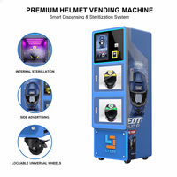 Machine automatique de stérilisation et de lavage à sec double pour casques, distributeur automatique de nettoyage de casques de moto avec système de paiement