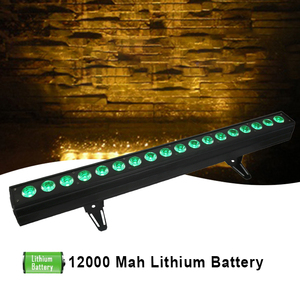 Proyector LED Grace 18*18w 6en1 RGBWA UV con Batería de 12000mAh, WiFi, DMX512 Inalámbrico - Product Image 3