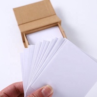 Promosi Kustom Bentuk Rumah Kertas Kraft Dicetak dengan Logo Eco Sticky Note Kotak Memo Pad untuk Sekolah