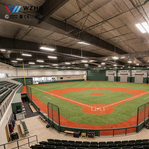 Structure de gymnase en acier PEB galvanisé résistant aux charges de neige, durée de vie de 50 ans, certifiée ISO9001 pour les projets municipaux - Product Image 1