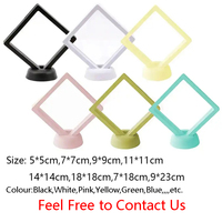Présentoir Transparent de Bijoux en Gros, Boîte de Suspension 3D Flottante Personnalisée avec Film PE pour Organisateur de Pierres Précieuses, Pièces et Breloques