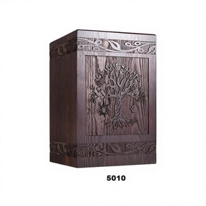 Urne de crémation pour cendres humaines adulte mâle femelle bois arbre de vie urne boîte pour cendres avec sac gratuit - Product Image 1