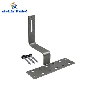 BRISTAR Tile Roof Solar Mounting Structures Aluminum Rail Stainless Steel Hooks Install Brackets Accessories