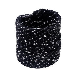 Lacets plats en peluche Wayeah de 1,55 <span class=keywords><strong>cm</strong></span>, doux et épais, pour chaussures décontractées, en tissu, de remplacement - Product Image 5