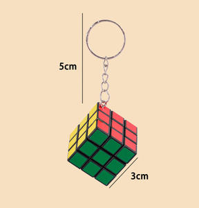 <span class=keywords><strong>Cubo</strong></span> 3x3 <span class=keywords><strong>da</strong></span> 3 cm con Portachiavi, Giocattolo Rompicapo Educativo per Bambini, <span class=keywords><strong>Cubo</strong></span> di <span class=keywords><strong>Rubik</strong></span> - Product Image 2