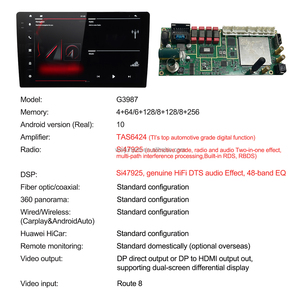 WEIJUNPRO Qualcomm 6125 9 pulgadas 256GB coche REPRODUCTOR DE DVD navegación GPS Carplay DSP REPRODUCTOR DE CD <span class=keywords><strong>Combo</strong></span> mejor <span class=keywords><strong>precio</strong></span> tablero G3987 - Product Image 4