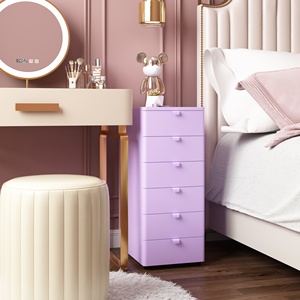 Mini-armoire en acier à 6 tiroirs, design soigné et facile à nettoyer pour les petits objets - Product Image 5