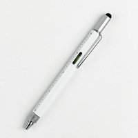 Stylo multifonction en métal 6 en 1 avec logo personnalisé, stylo à bille, niveau, tournevis, règle, échelle, cadeau promotionnel, vente en gros